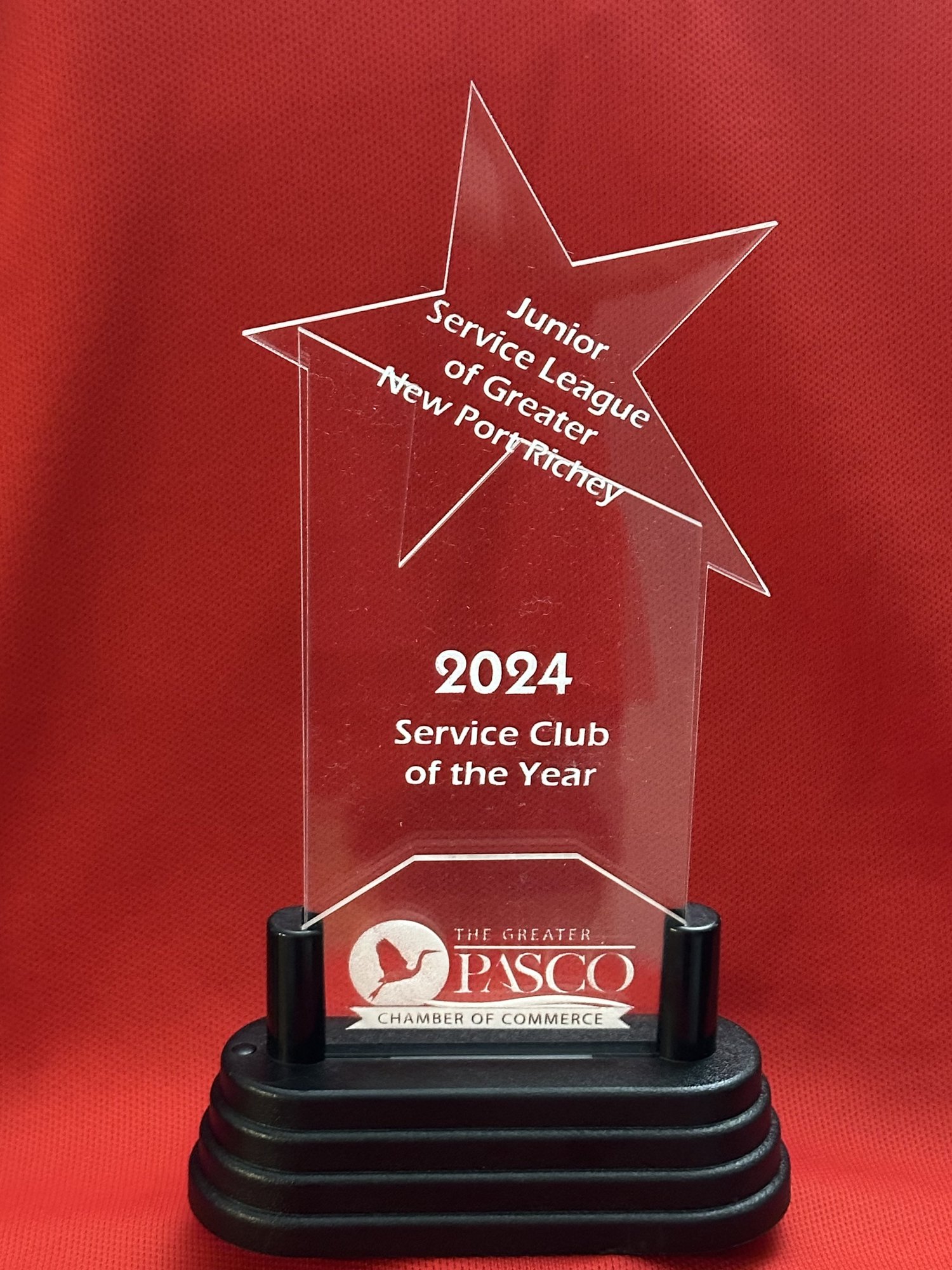 2024 Service Club of the Year award from the Greater Pasco Chamber of Commerce